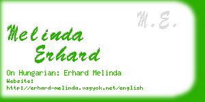 melinda erhard business card